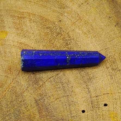 Faceted Pencil Shape Natural Lapis Lazuli Gemstone Healing Crystal Pencil